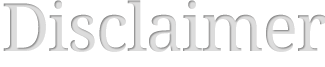Disclaimer